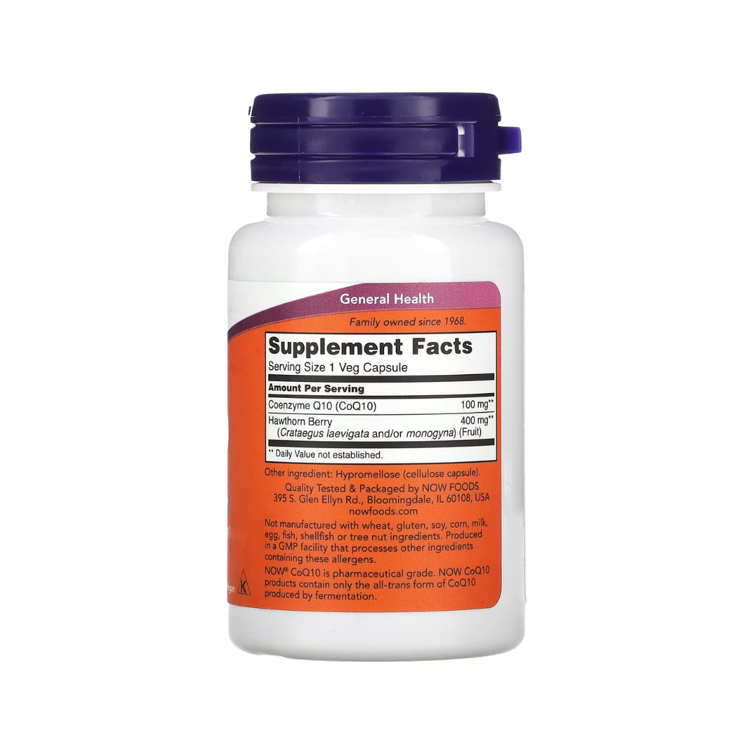 CoQ10 100mg - 30 Cápsulas - NOW Foods