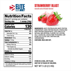 Whey Protein Elite 100% Whey - Dymatize - Informação Nutricional