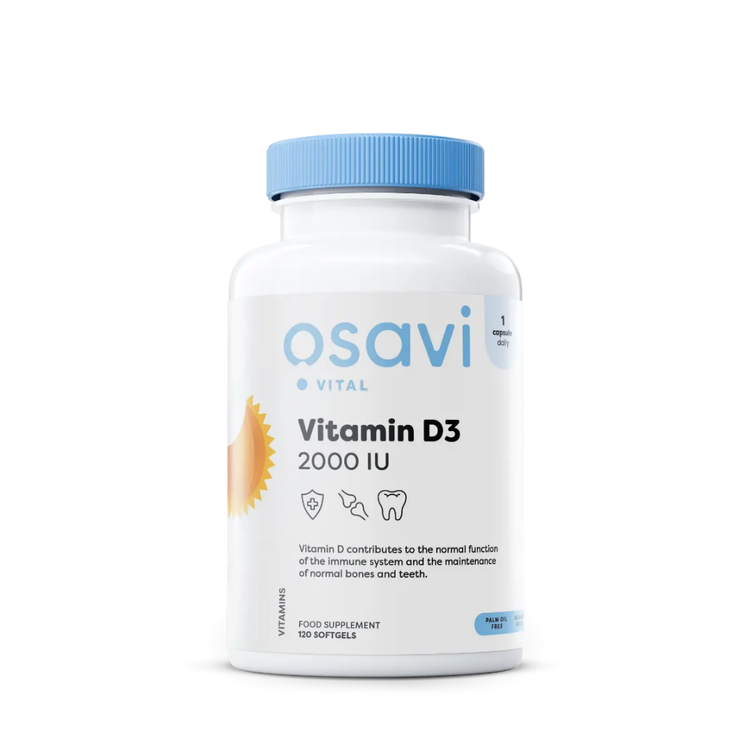 Vitamina D3 - 2000IU - Osavi - 120 Cápsulas - Vitamina