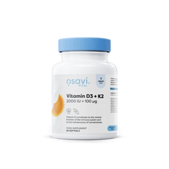 Vitamin D3 + K2 - 2000IU + 100mcg - 60 Capsules - Osavi