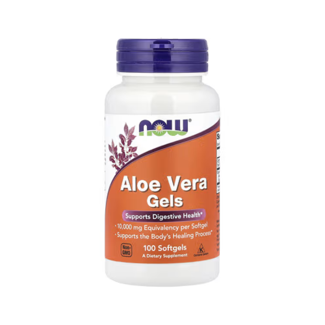 Aloe Vera Gels - 100 Cápsulas - NOW Foods