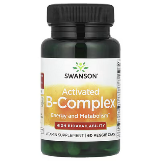 Complexo B Ativado de Alta Biodisponibilidade - 60 cápsulas - Swanson
