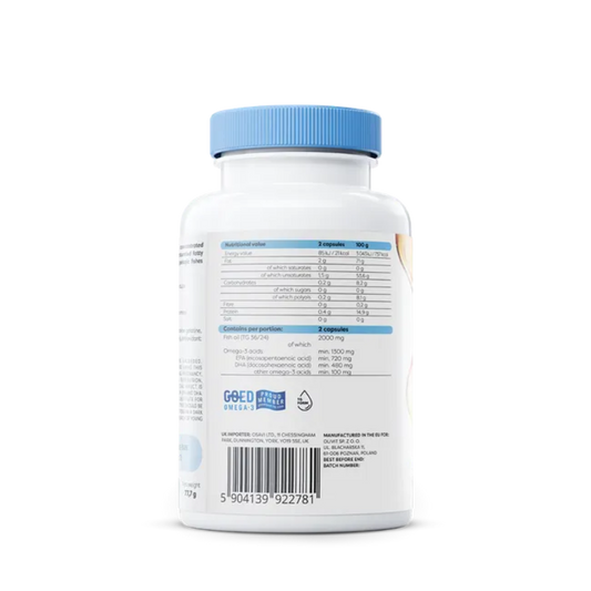 Omega-3 EXTRA 1300mg - Sabor Limão - Osavi - 60 Cápsulas - Vitamina