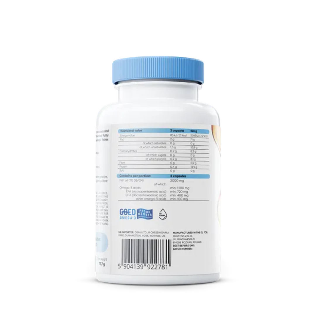 Omega-3 EXTRA 1300mg - Sabor Limão - Osavi - 60 Cápsulas - Vitamina