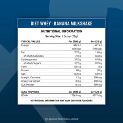 Diet Whey Protein 450g - Applied Nutrition - Proteína