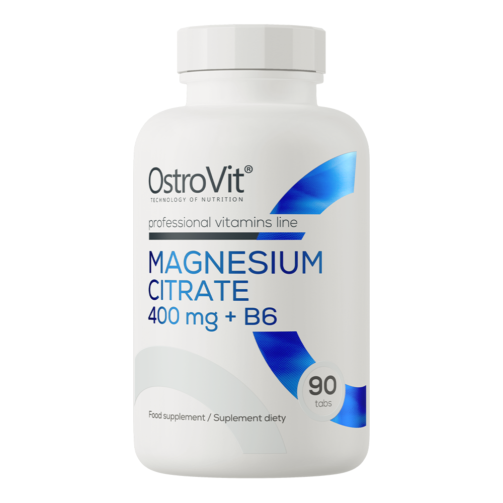 Magnésio Citrato 400mg +B6 - 90 tabs - OstroVit