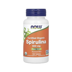 Spirulina 500 mg Organic - NOW Foods - 100 Cápsulas