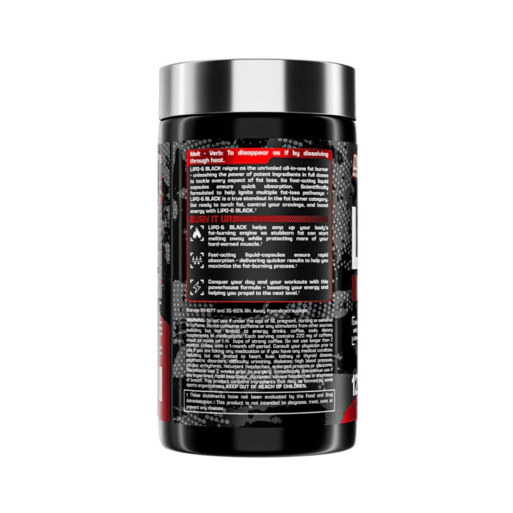 Lipo 6 Black - 120 cápsulas - Nutrex