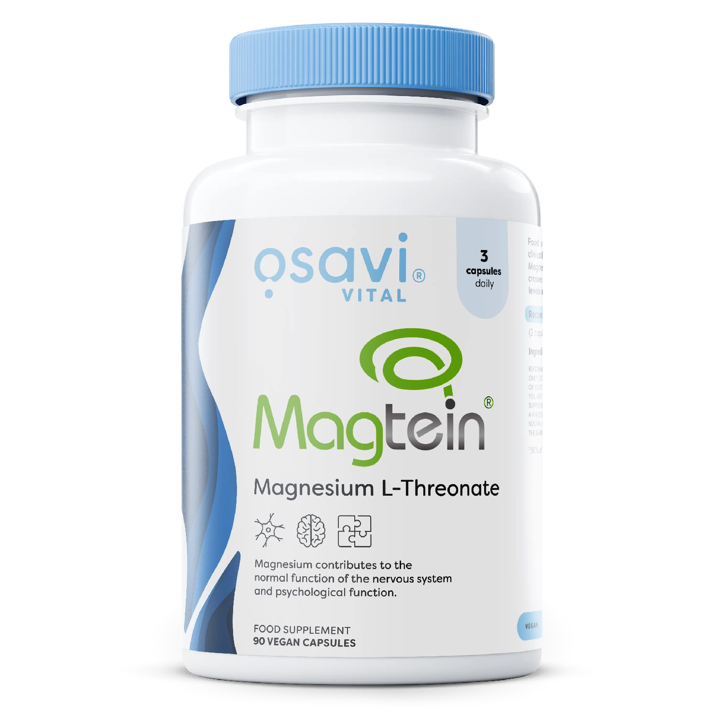 Magtein Magnesio L-Treonato - 90 Cápsulas - Osavi