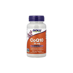 CoQ10 (Coenzima Q10) 30mg - NOW Foods - 120 Cápsulas