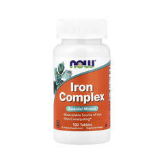 Complexo de Ferro - NOW Foods - 100 Comprimidos