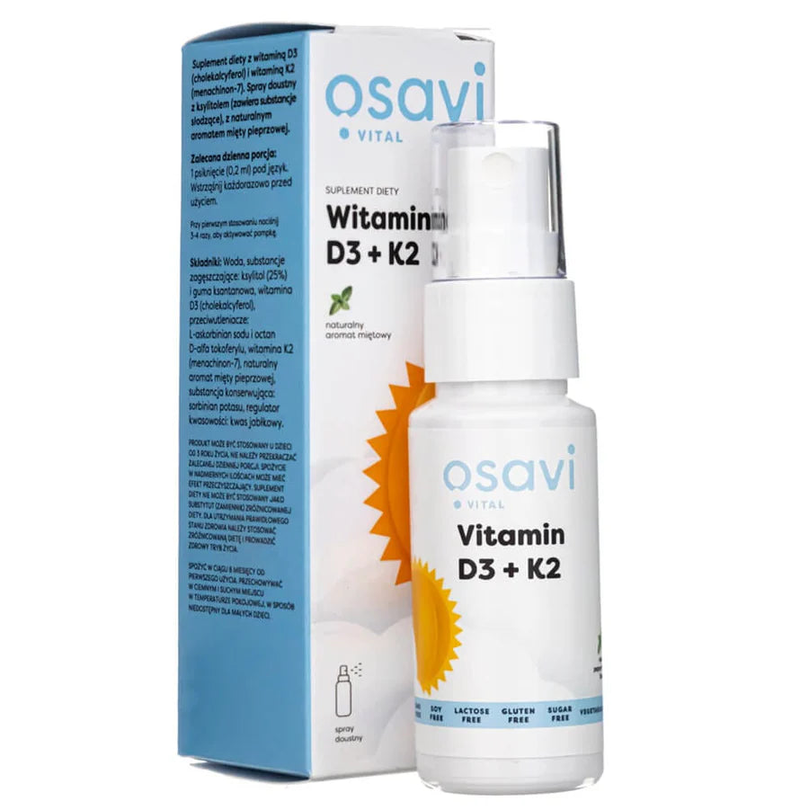 Vitamina D3+K2 Spray (hortelã)- 25 ml - Osavi