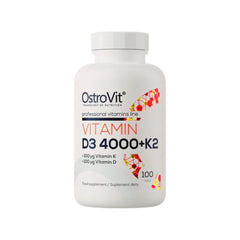 Vitamina D3 4000 IU + K2 100 mcg - Ostrovit - 100 Comprimidos