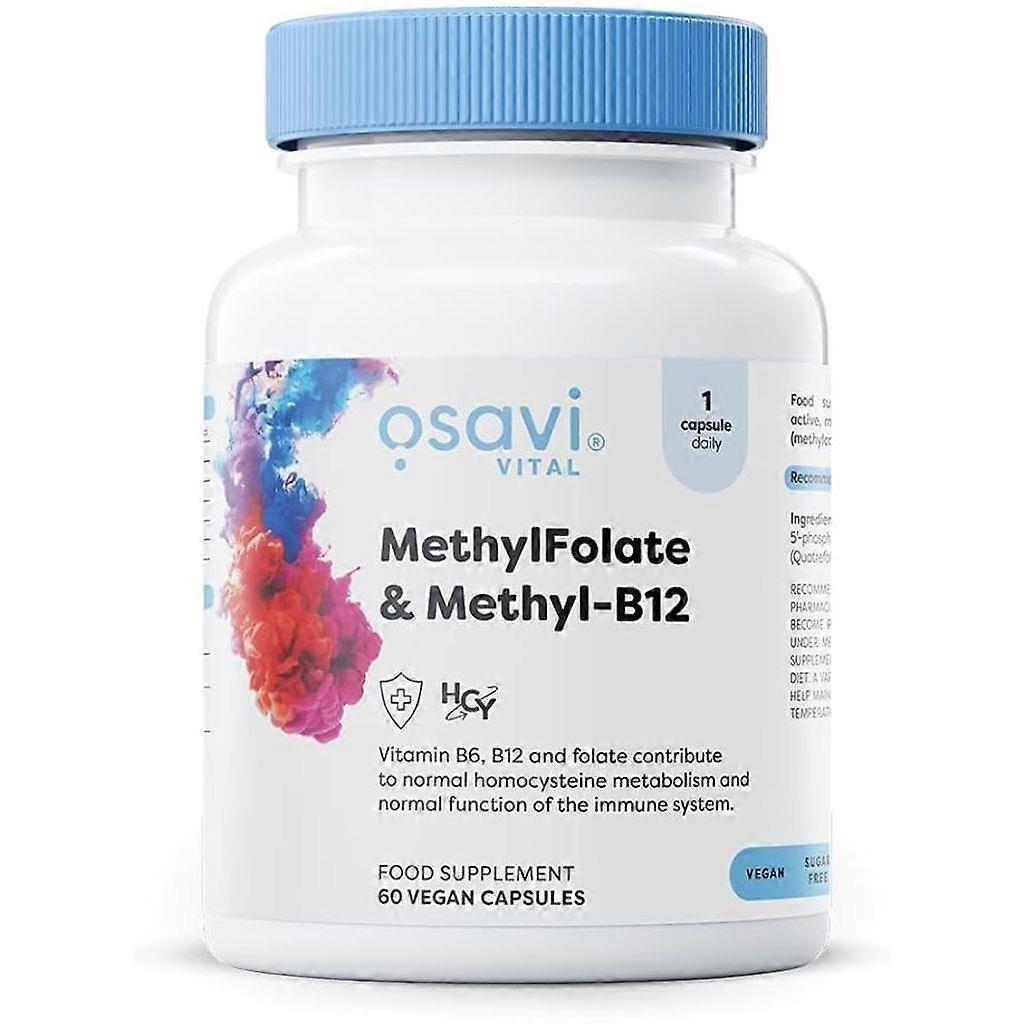 MethylFolate & Methyl-B12 - 60 Cápsulas - Osavi