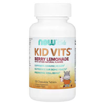 Kid Vits Berry Lemonade  - 120 chewable- NOW Kids