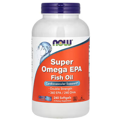 Super Omega EPA Fish Oil - 240 cápsulas - NOW Foods