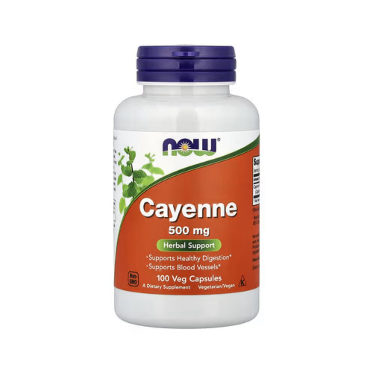 Caiena 500mg - NOW Foods - 100 Cápsulas
