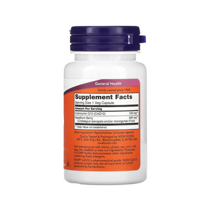 CoQ10 100mg - 30 Cápsulas - NOW Foods