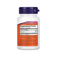 CoQ10 (Coenzima Q10) 100mg - NOW Foods - 30 Cápsulas