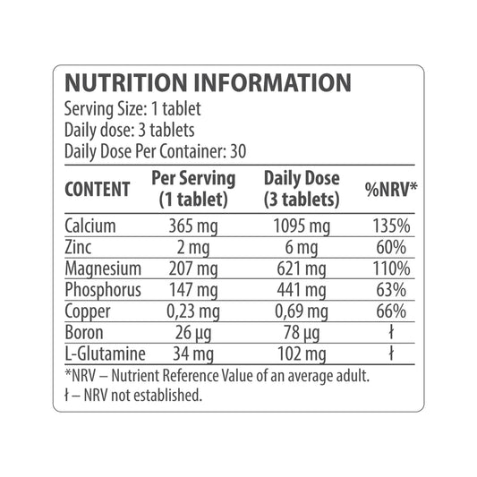 Cálcio, Magnésio e Zinco (Ca, Mg, Zn) 90 Cápsulas - DY Nutrition