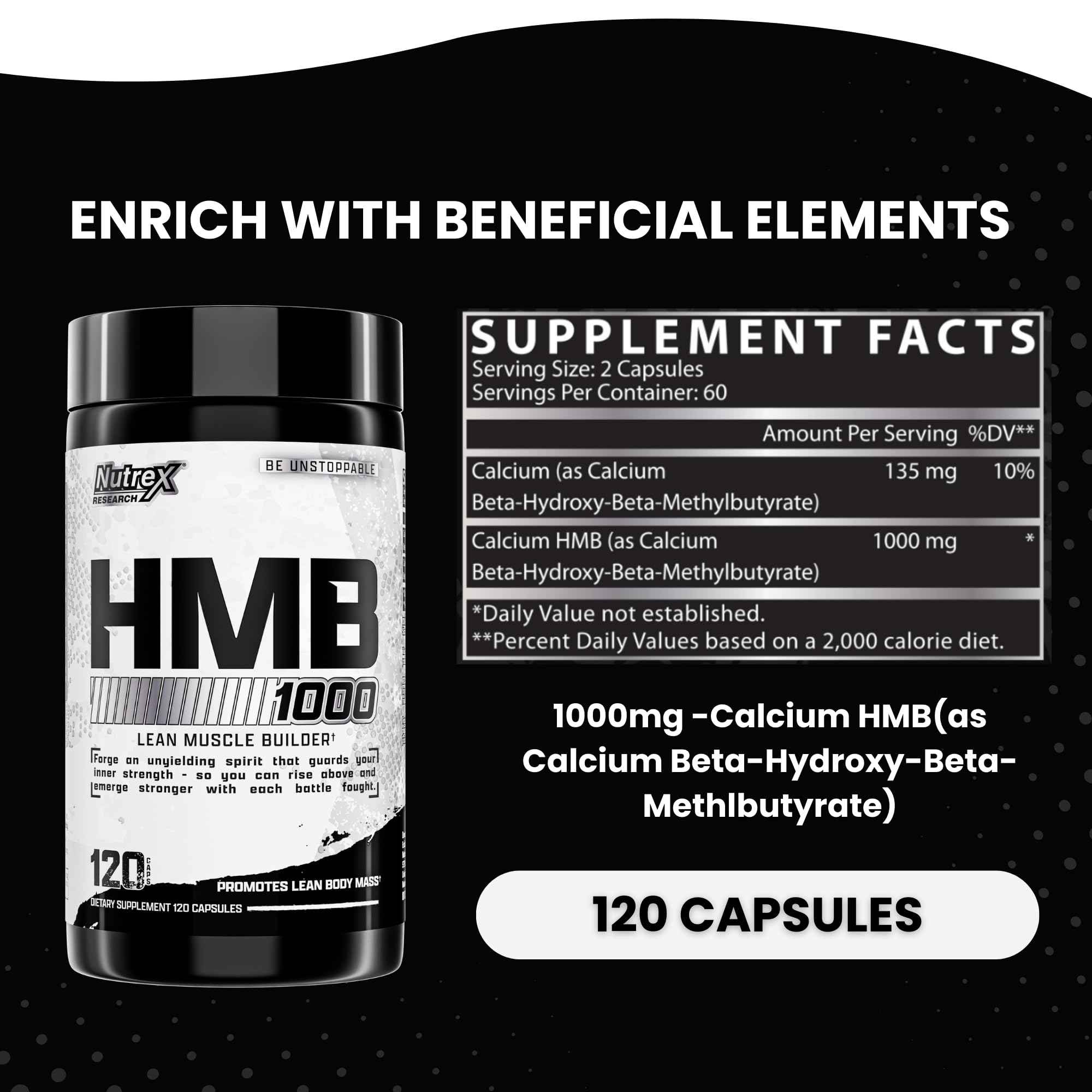 HMB 1000 – Nutrex Research – 120 Cápsulas