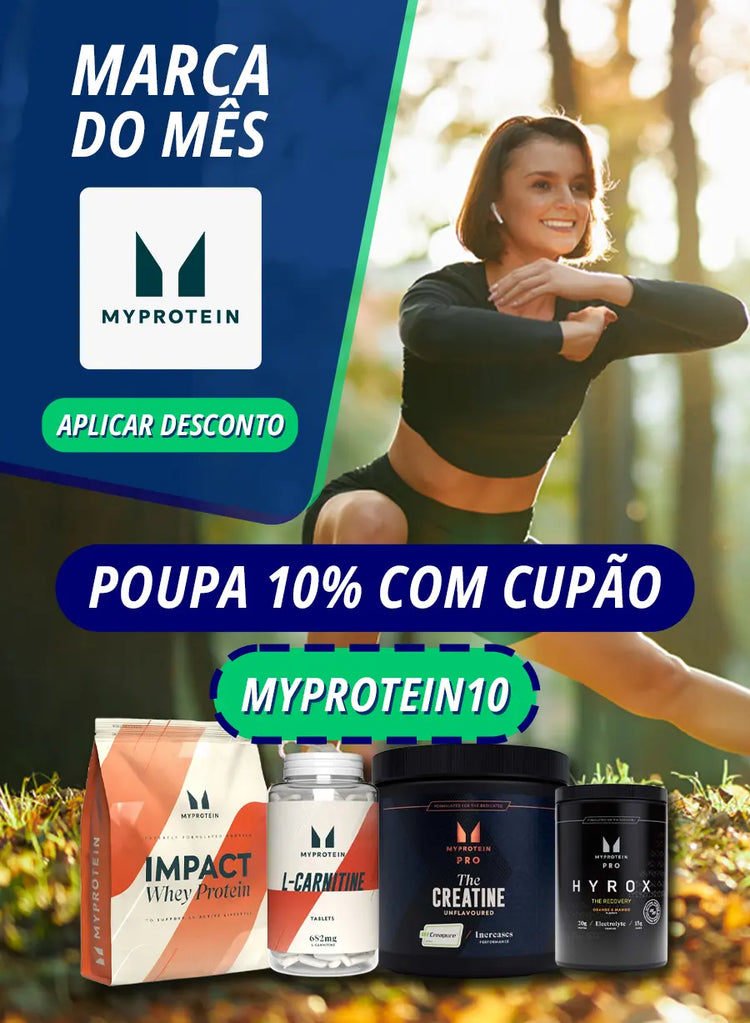 Marca do Mês com 10% desconto My Protein