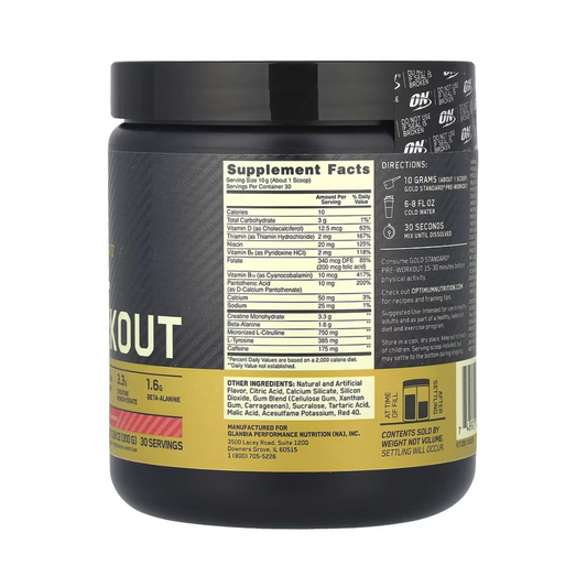 Gold Standard Pré-Workout - 330g