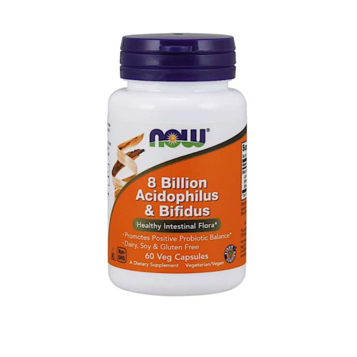 Probiótico 8 Bilhões Acidophilus e Bifidus - NOW Foods - 60 Cápsulas