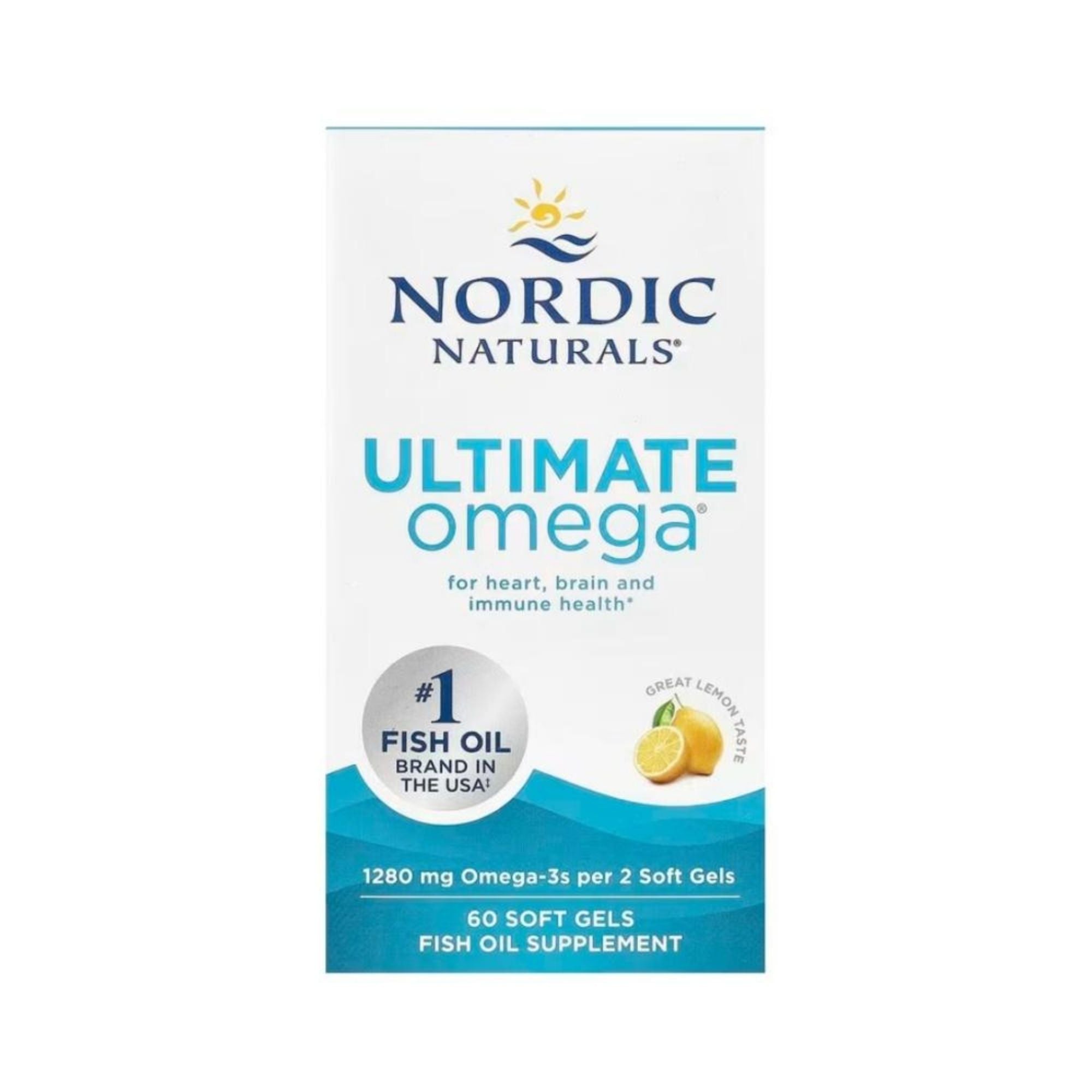 Ultimate Omega Fish Oil 1280mg Lemon - Nordic Naturals – 60 Softgels
