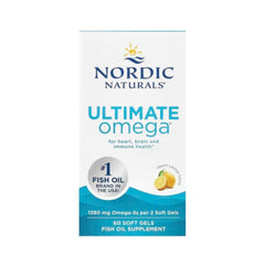 Ultimate Omega Fish Oil 1280mg Lemon - Nordic Naturals – 60 Softgels