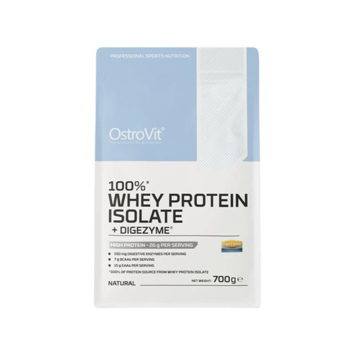 100% Whey Protein Isolate + DigeZyme – OstroVit – 700g