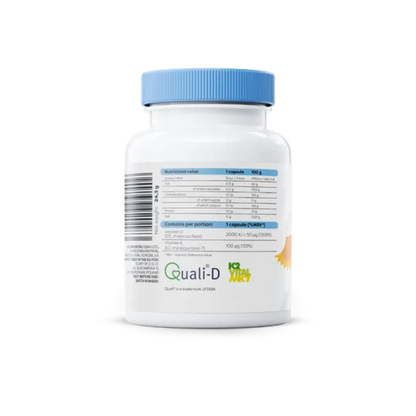 Vitamina D3 + K2 - 2000IU + 100mcg - 60 Cápsulas - Osavi