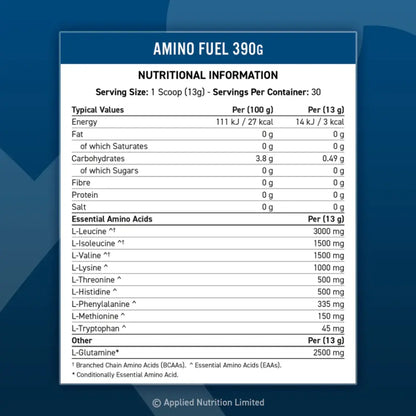 Amino Fuel EAA - 390g - Applied Nutrition - Aminoácidos
