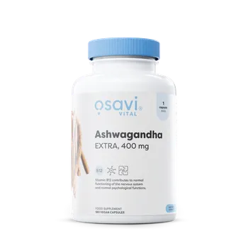 Ashwagandha Extra 400mg + B12 - 120 Cápsulas - Osavi