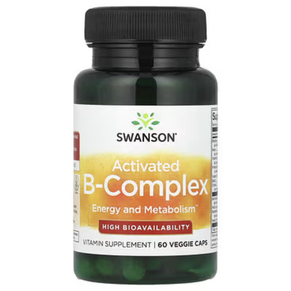 Complexo B Ativado de Alta Biodisponibilidade - 60 cápsulas - Swanson