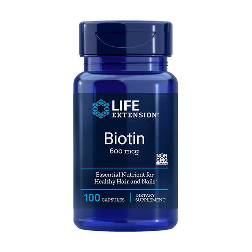 Biotina 600mcg - 100 cápsulas - Life Extension