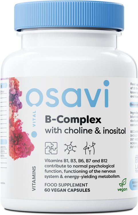 Complexo B com Colina e Inositol - 60 Cápsulas - Osavi