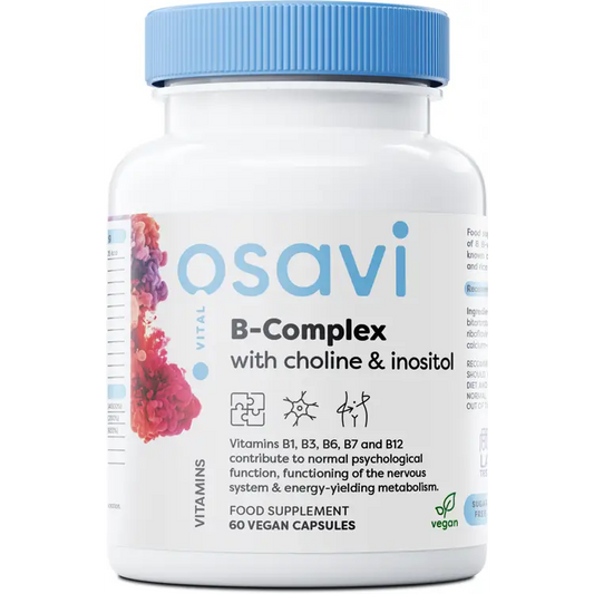Complexo B com Colina e Inositol - 60 Cápsulas - Osavi - Vitamina