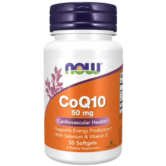 CoQ10 50mg + Selénio e Vitamina E - 50 Cápsulas - Vitamina