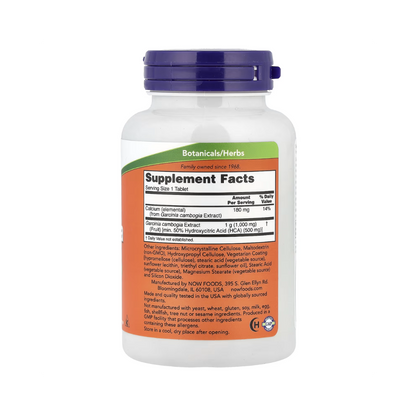 Garcinia 100mg - 120 Tablets - NOW Foods