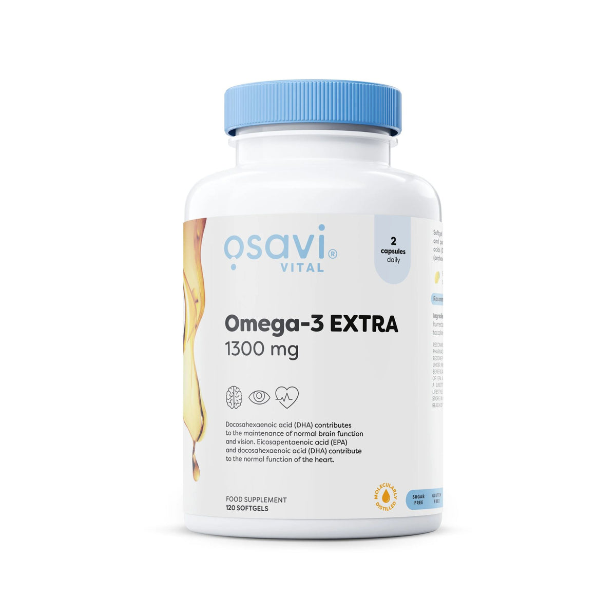 Omega-3 EXTRA 1300mg Sabor Limão - Osavi