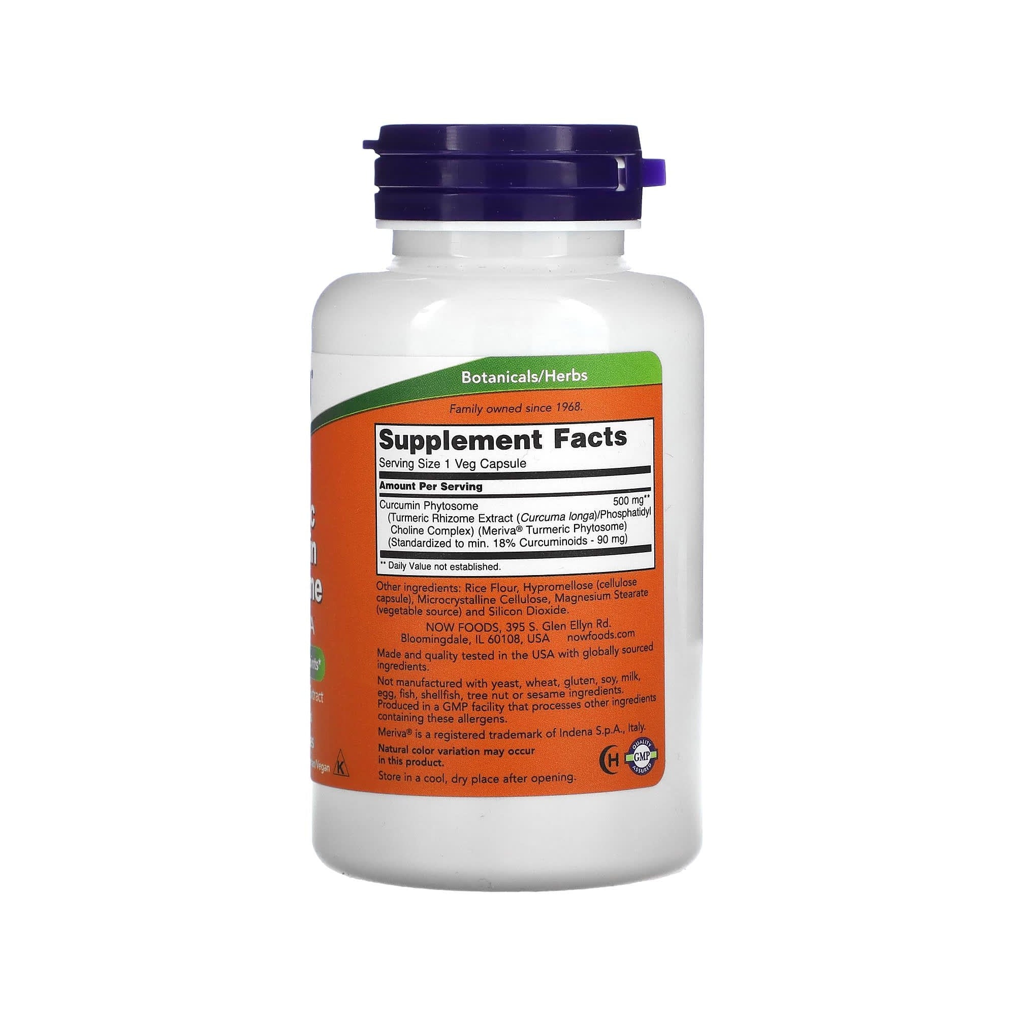 Turmeric Curcumin Phytosome - NOW Foods - 60 Cápsulas