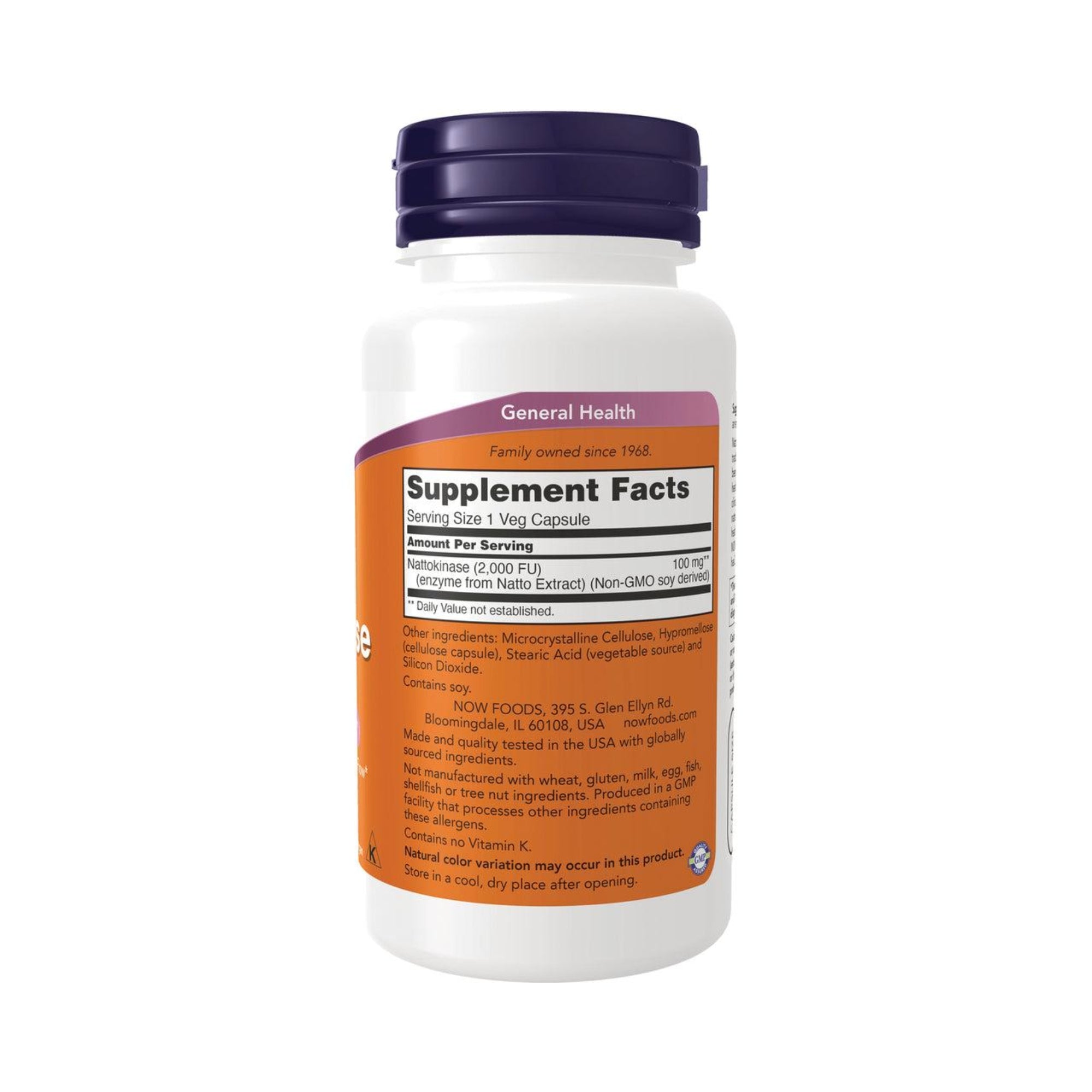 Nattokinase 100 mg - NOW Foods - 60 Cápsulas