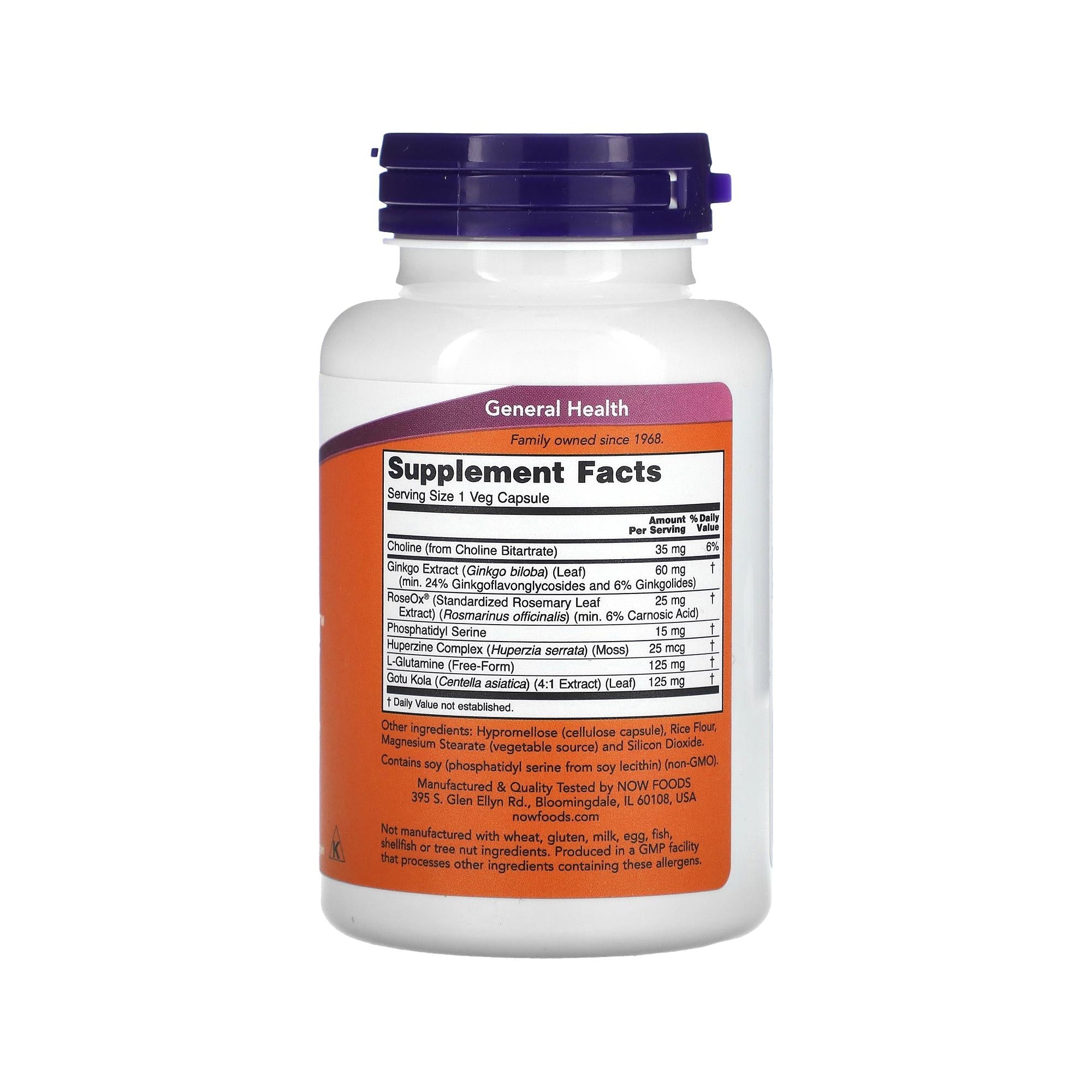 Brain Elevate - NOW Foods - 60 Cápsulas