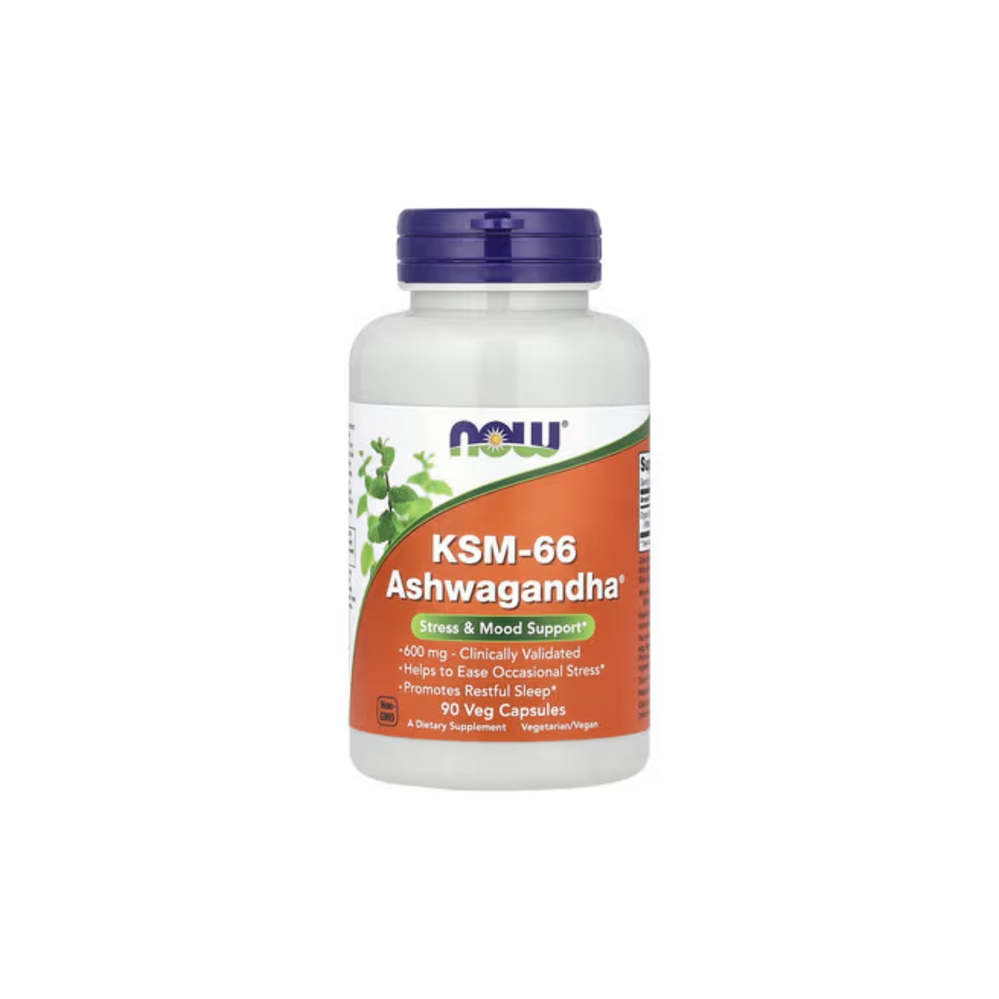 Ashwagandha KSM-66® — NOW Foods — 90 Cápsulas