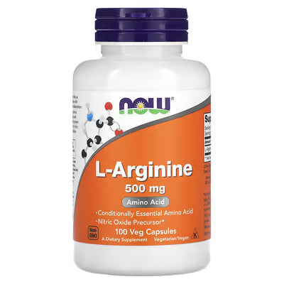 Now Foods, L-Arginina 500 mg, 100 Cápsulas