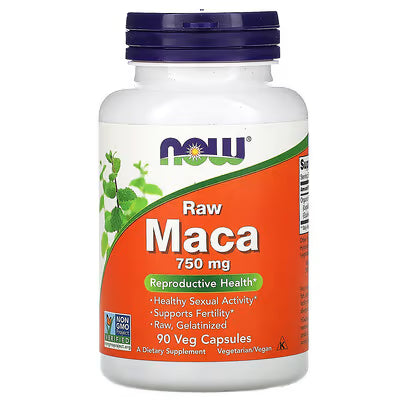Maca Crua 750 mg - 90 cápsulas - NOW Foods