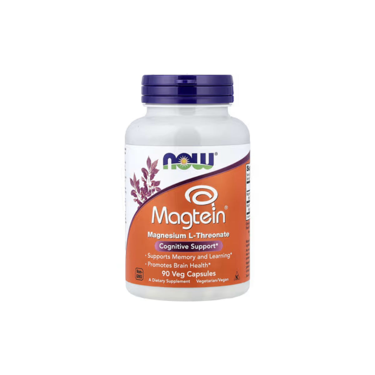 Magtein Magnésio L-Treonato - NOW Foods - 90 Cápsulas