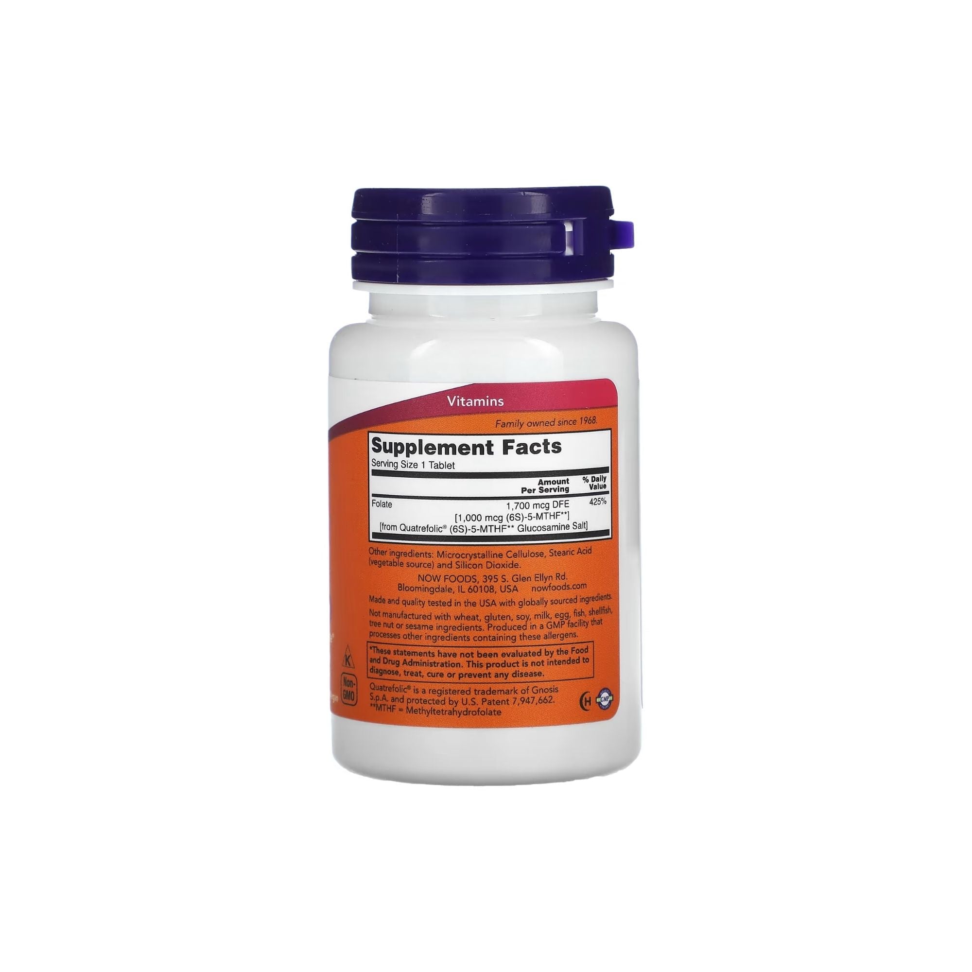 Metil Folato 1000mcg - NOW Foods – 90 Comprimidos