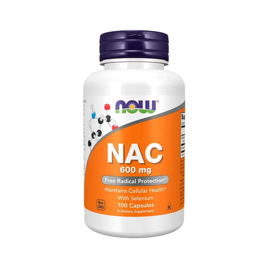 NAC 600mg com Selênio - 100 cápsulas - NOW Foods